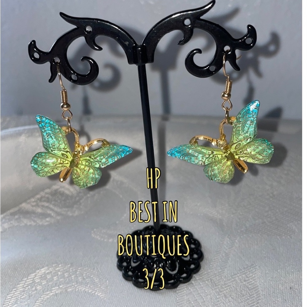 BUTTERFLY Earrings Aqua